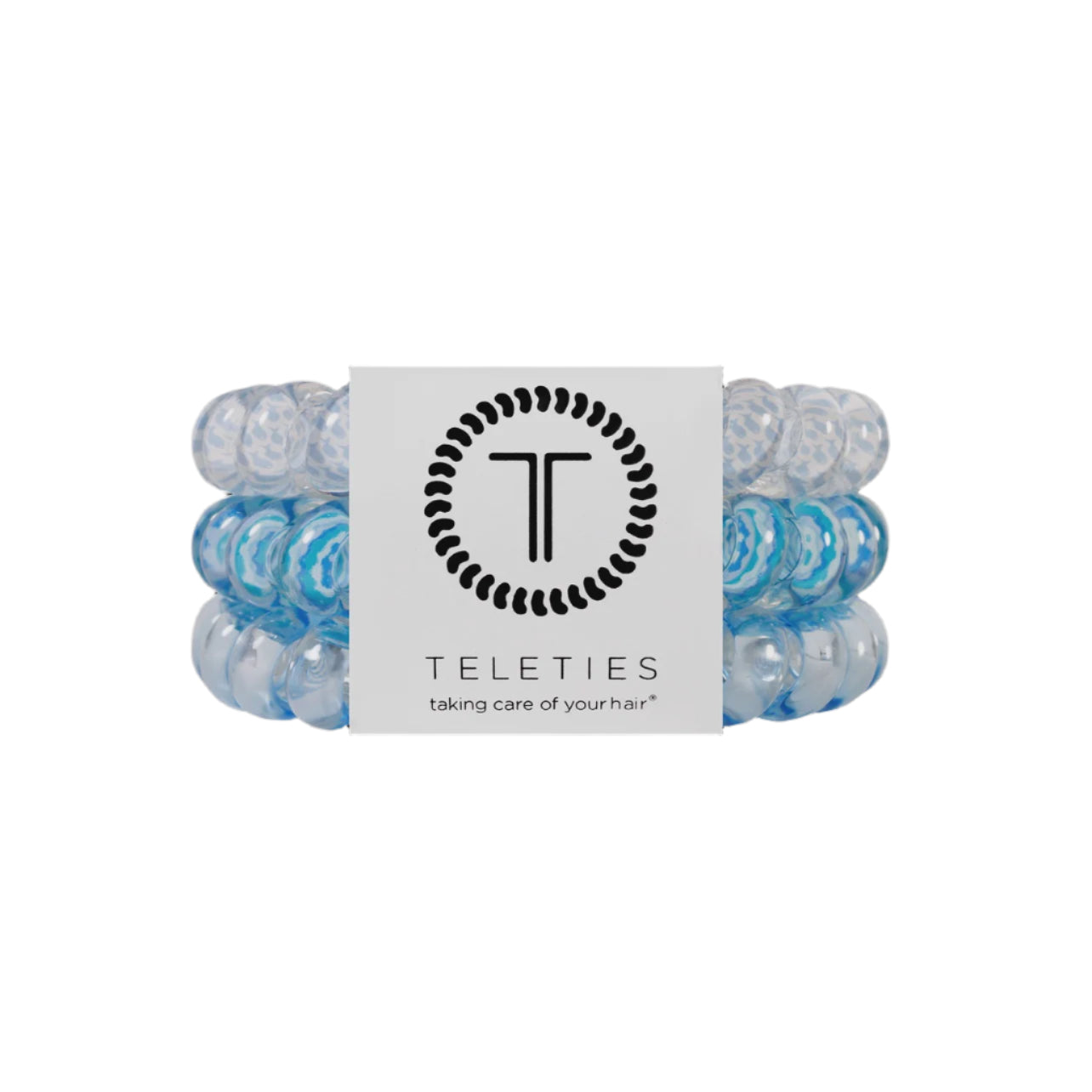 TELETIES Summer Sky Large Corded Hair Ties - 3