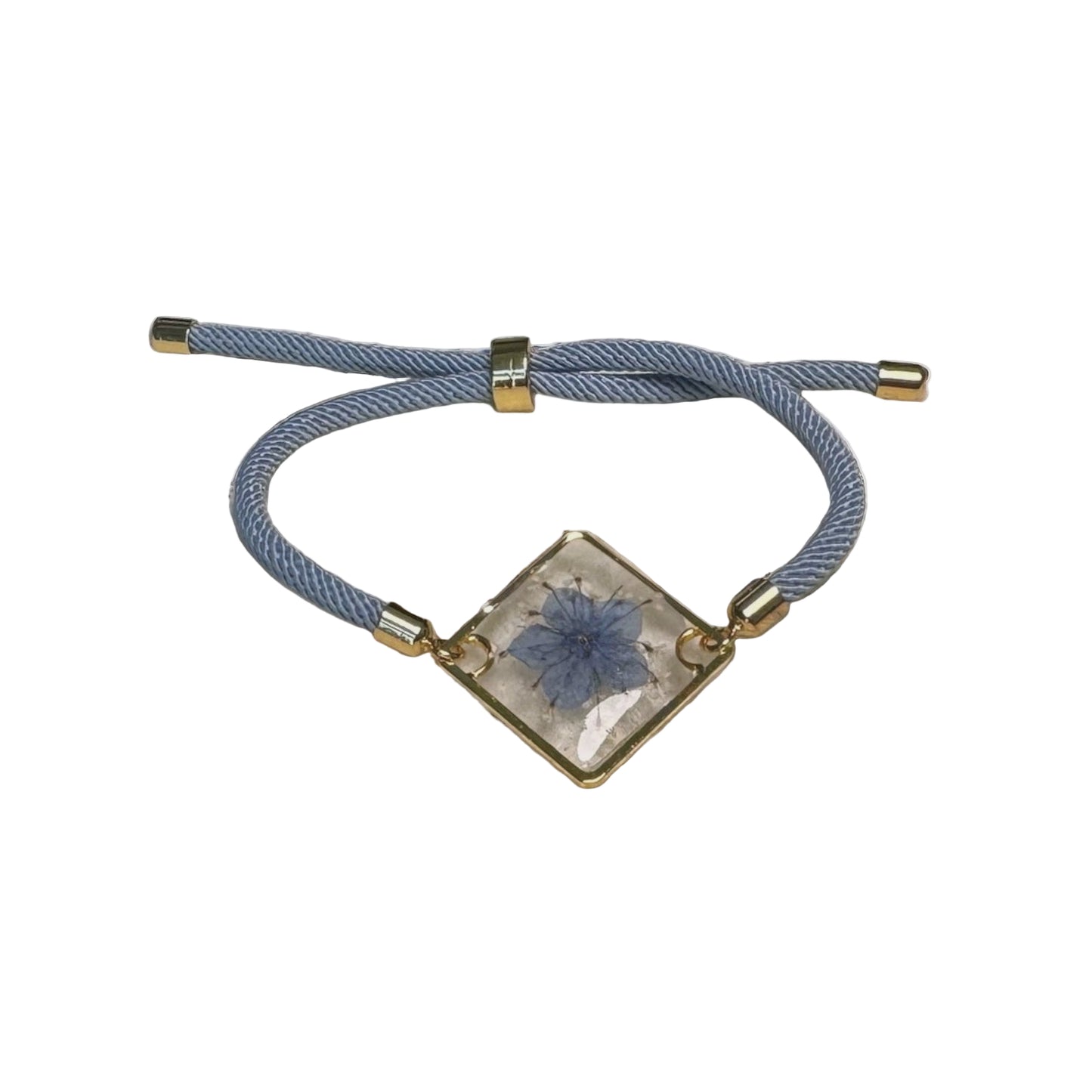 Forget Me Not Real Pressed Flower Bracelet Gift
