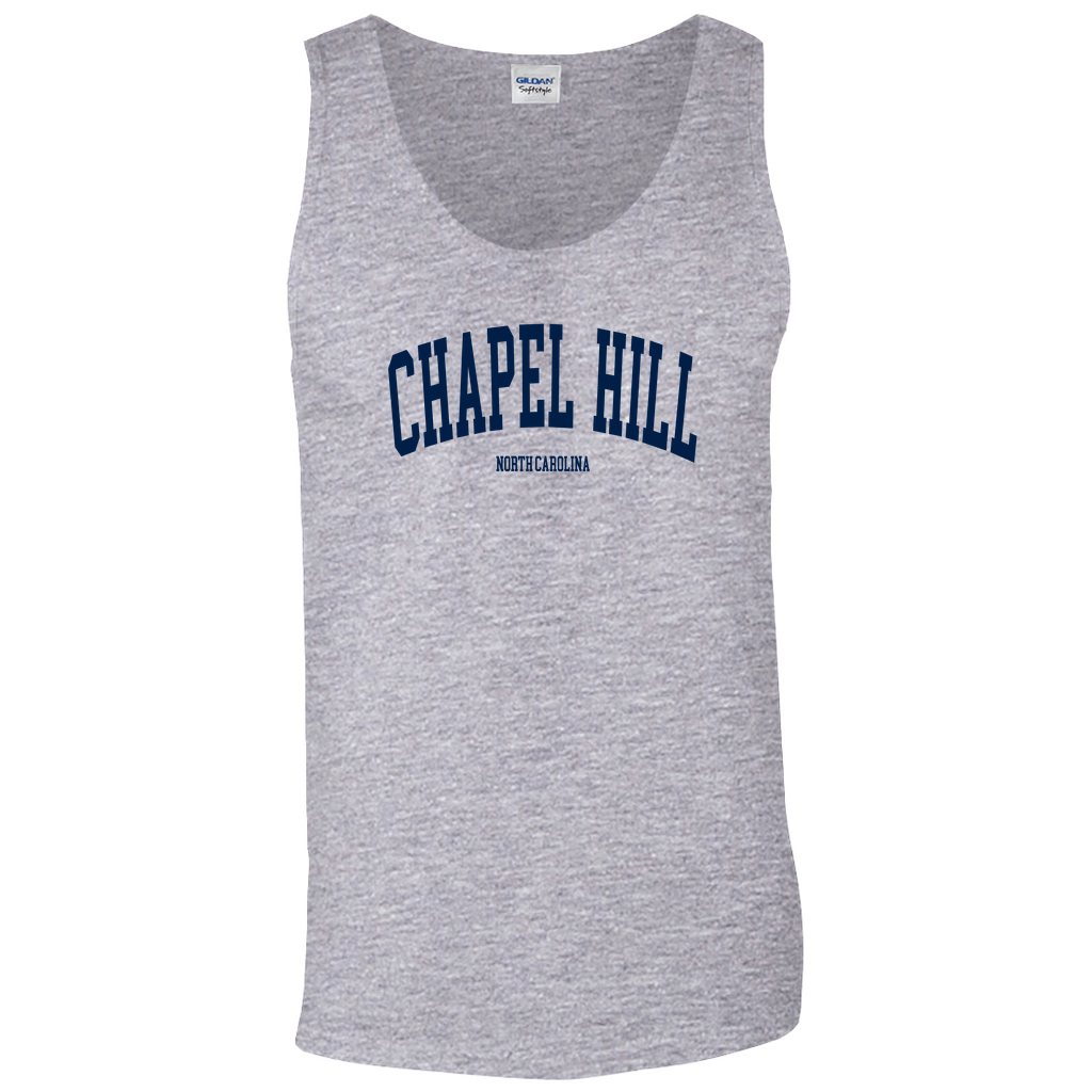 Chapel Hill North Carolina Classic Grey Tank Top