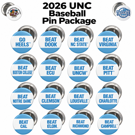 UNC Baseball 2026 Season Pin Package
