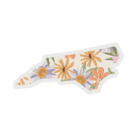 North Carolina Floral Pattern Sticker
