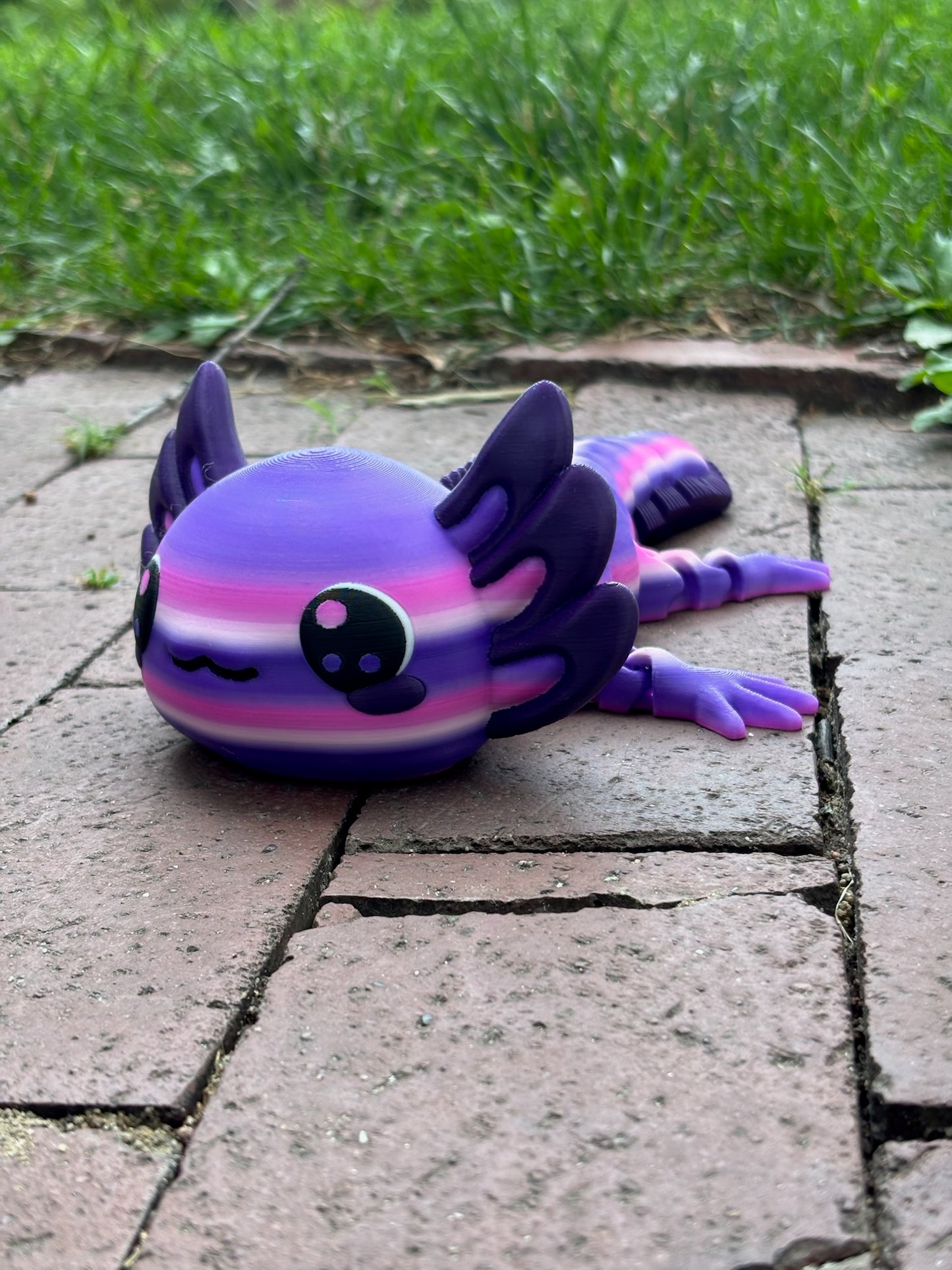 Large 3D Printed Axolotl - Lifestyle View - Karma Train 3D Printing