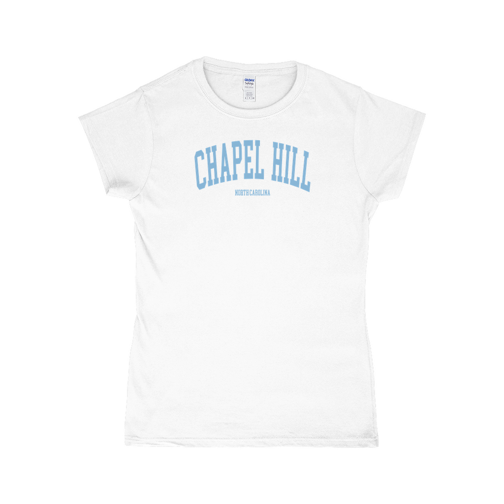 Chapel Hill North Carolina Classic White Women's Top