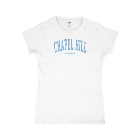 Chapel Hill North Carolina Classic White Women's Top