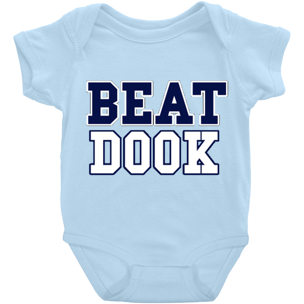 Carolina Blue Beat Dook Baby Onesie