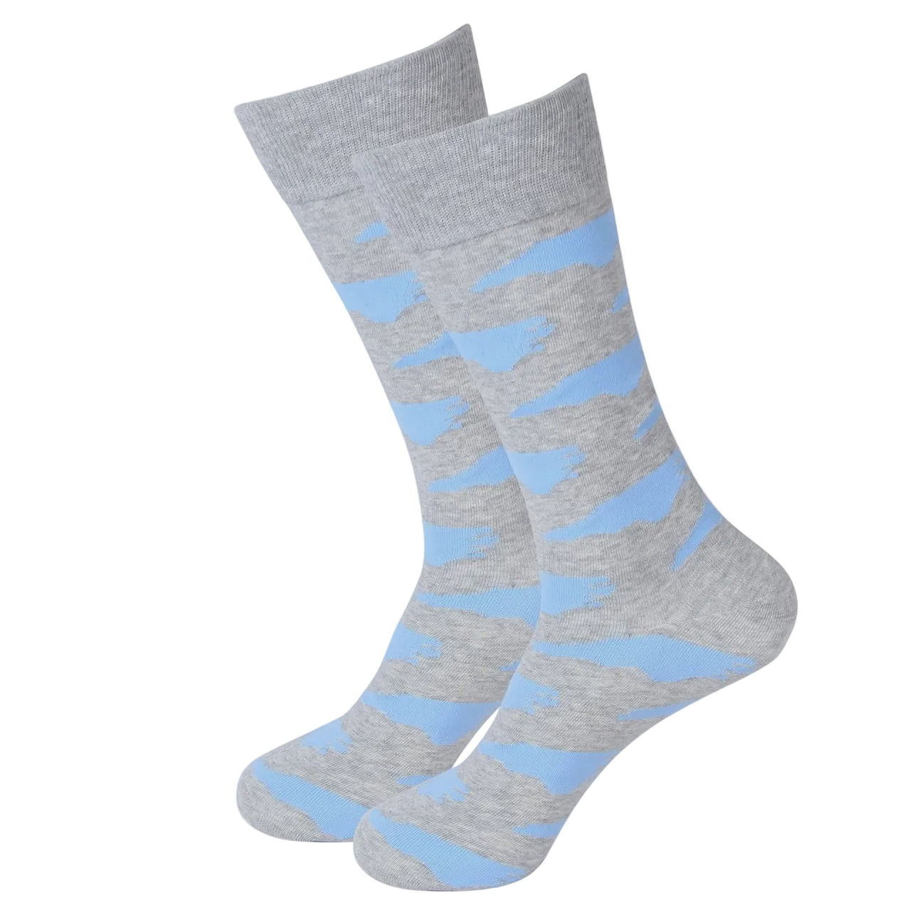 North Carolina Socks in Grey - Main View - Barrel Down South