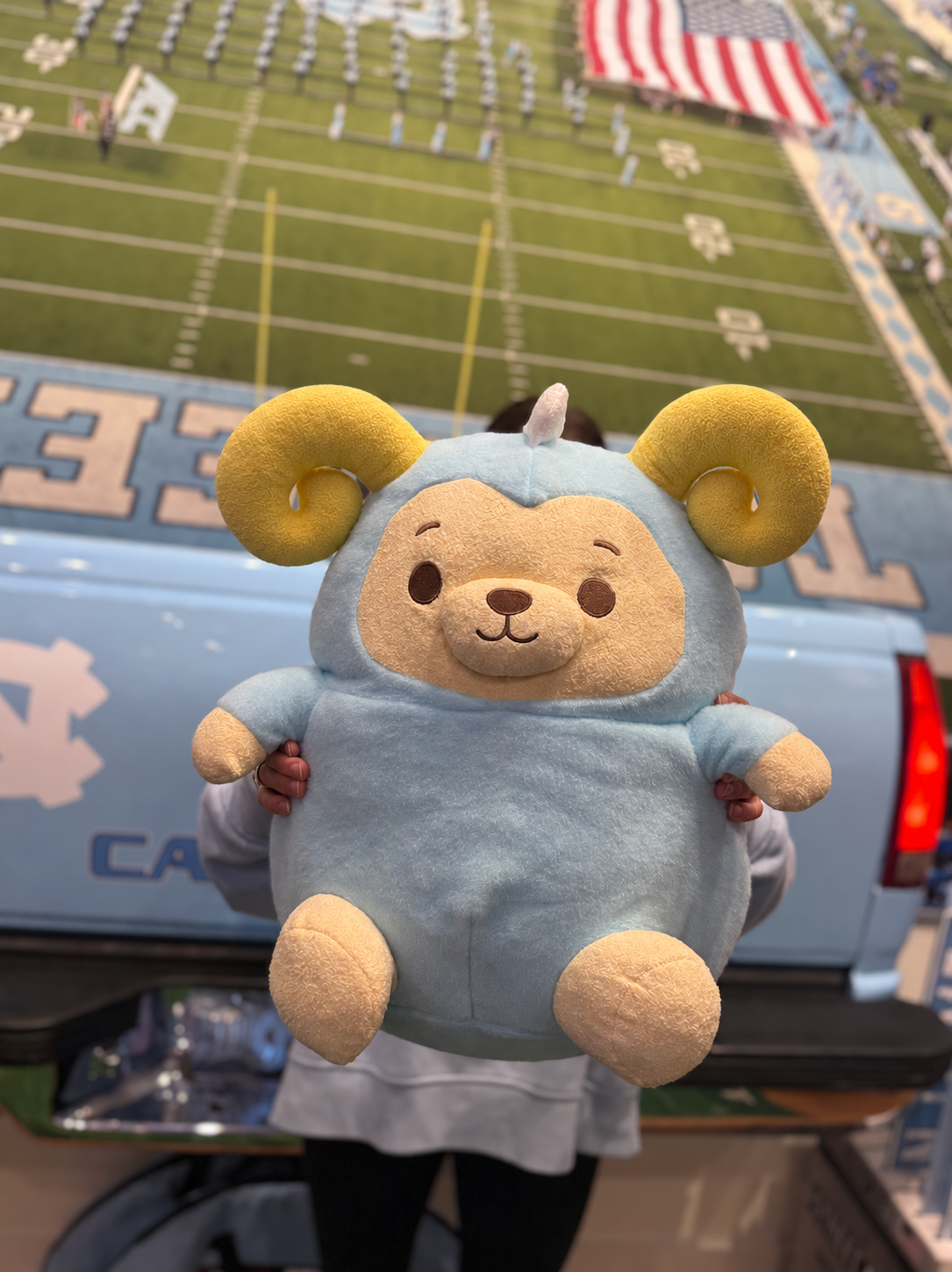 Carolina Blue Rameses Teddy Bear Plushie 20”