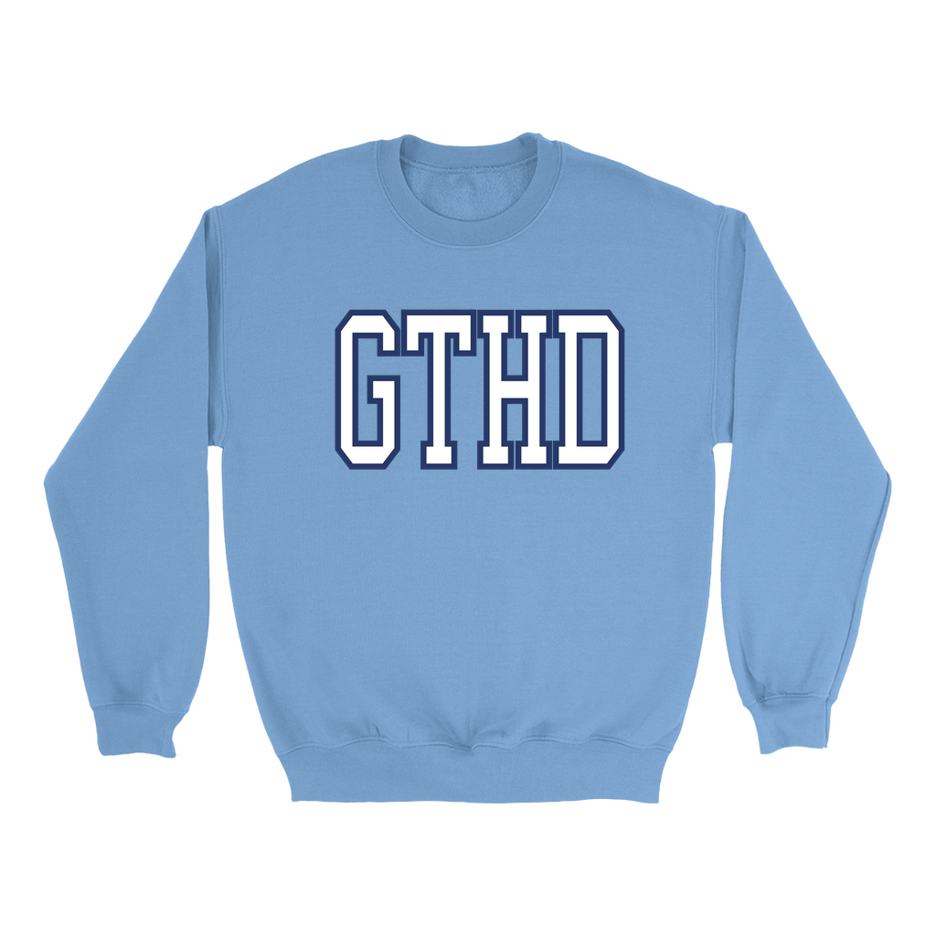 Sweatshirts  Carolina Blue GTHD Crewneck Adult Sweatshirt by Shrunken Head