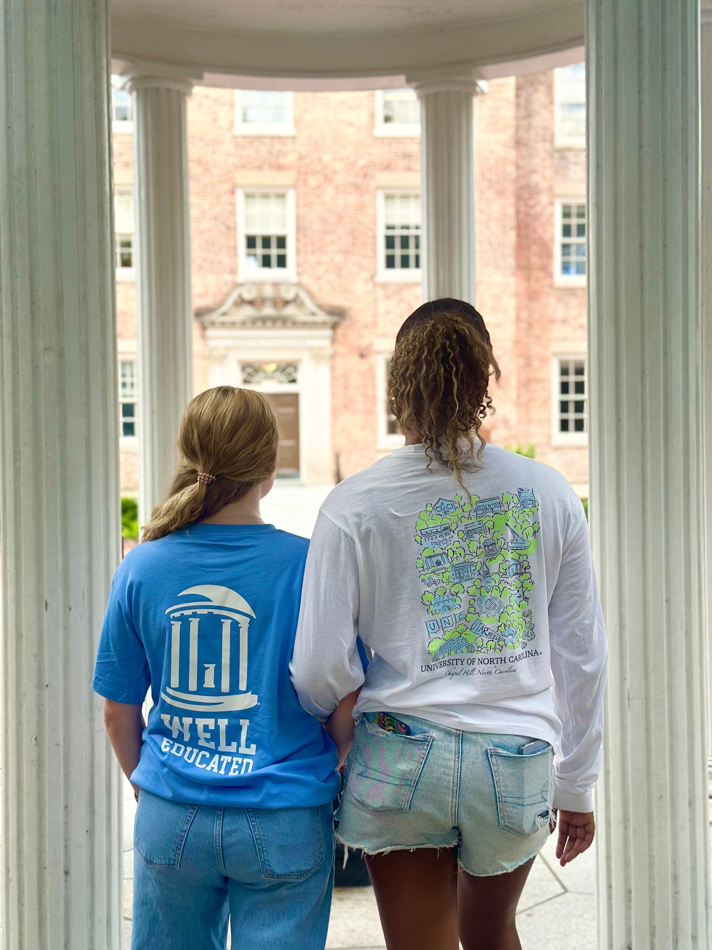 University of North Carolina at Chapel Hill Artwork Long Sleeve T-Shirt by Cambron Farris