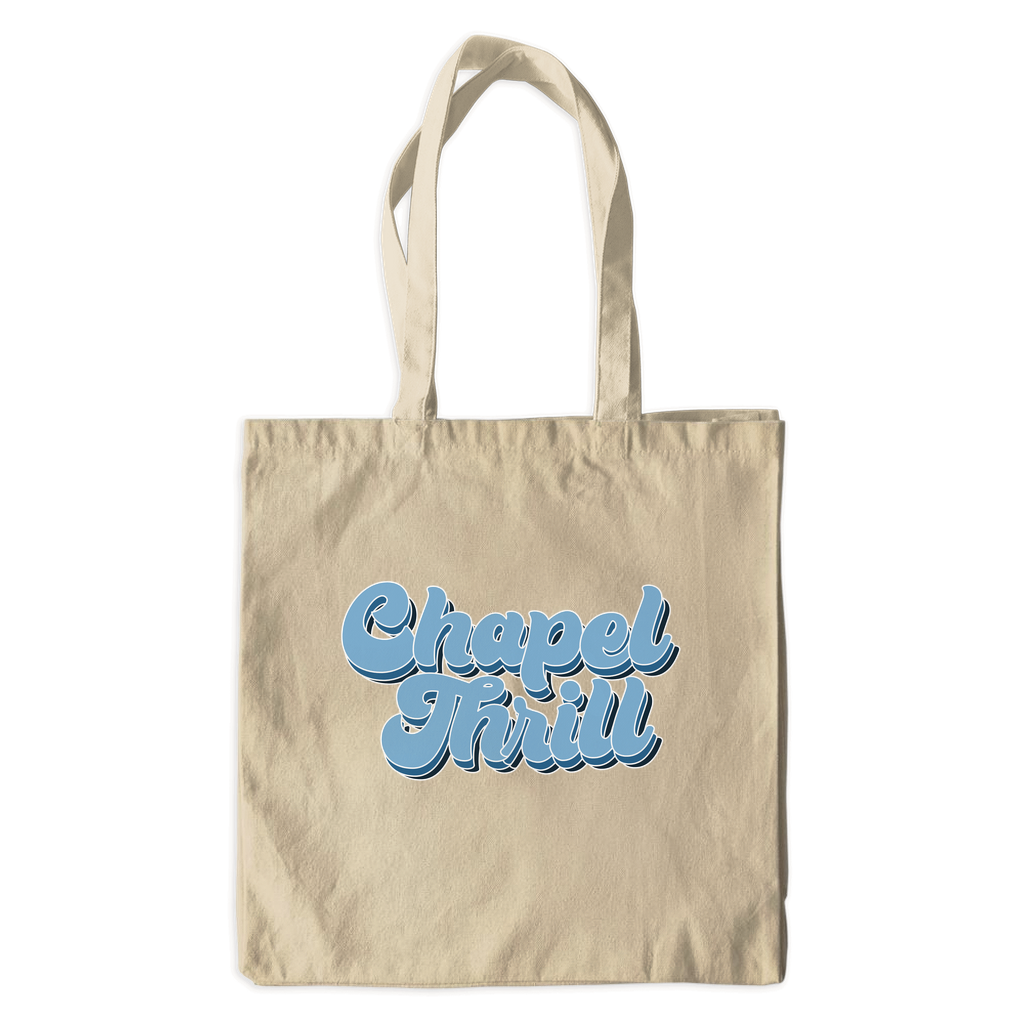 Vintage Chapel Thrill Groovy Canvas Tote Bag