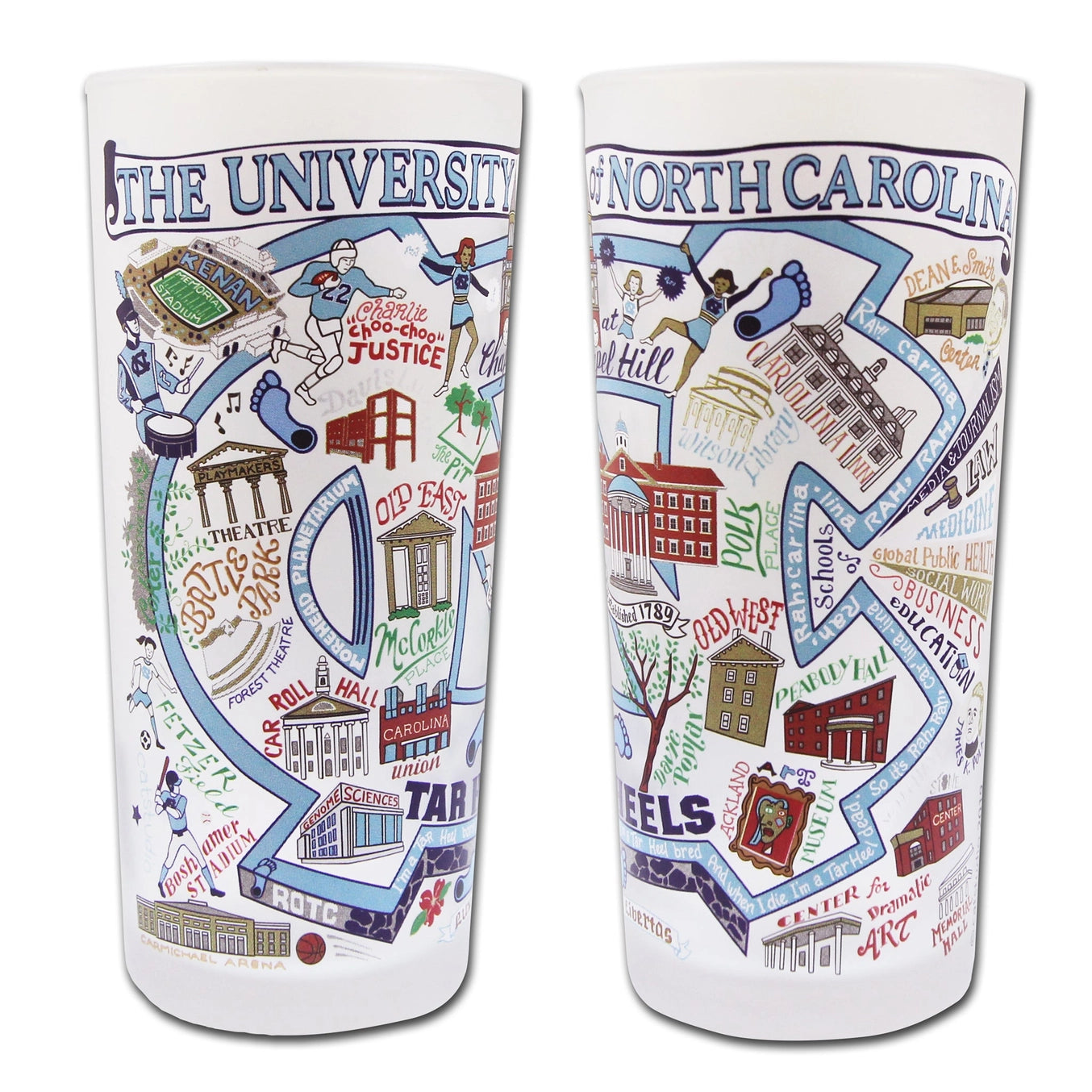 North Carolina, University of Collegiate Drinking Glass - Main View - catstudio