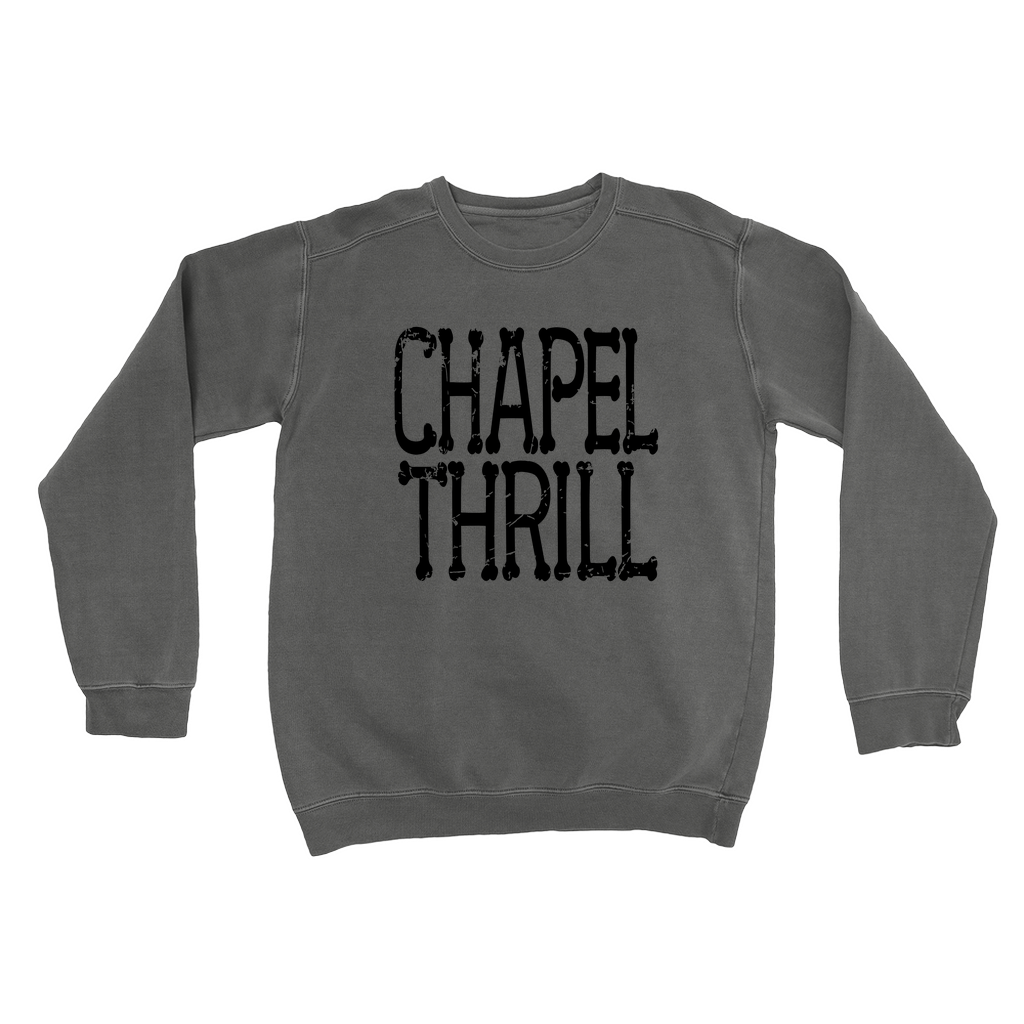 Chapel Thrill Bones Halloween Comfort Colors Adult Sweatshirt