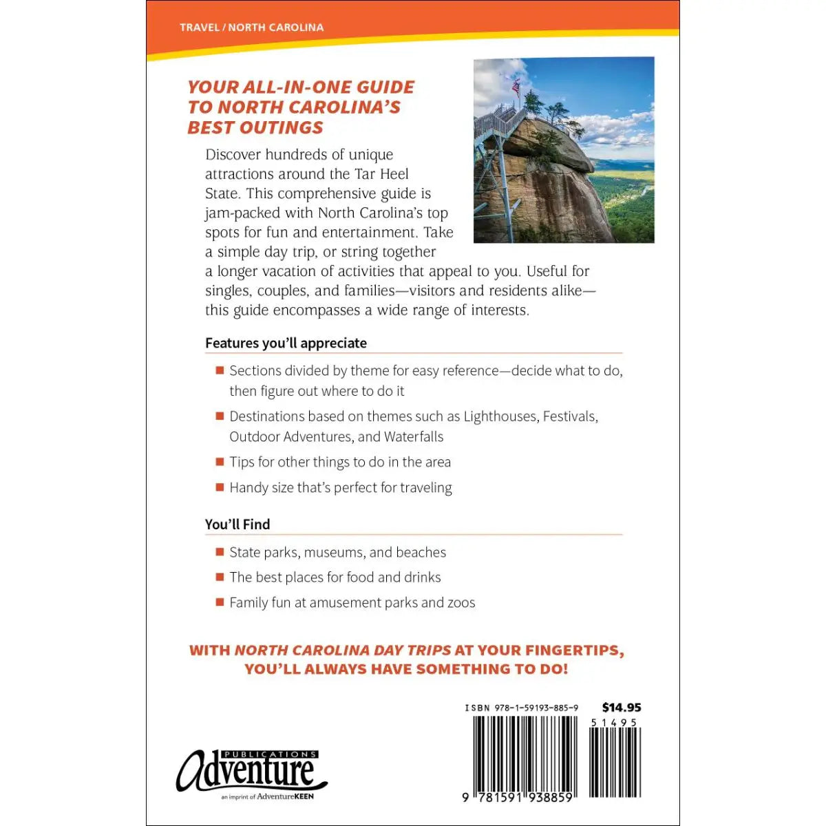 North Carolina Day Trips By Theme