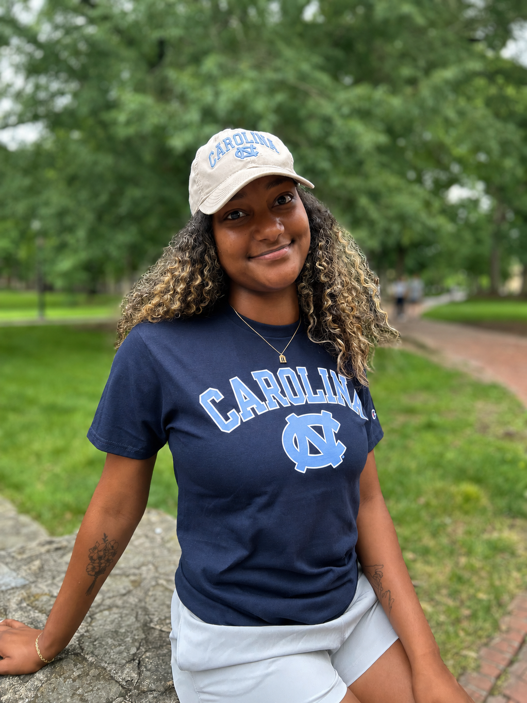 Tar Heels UNC Basic Navy Tee by Champion