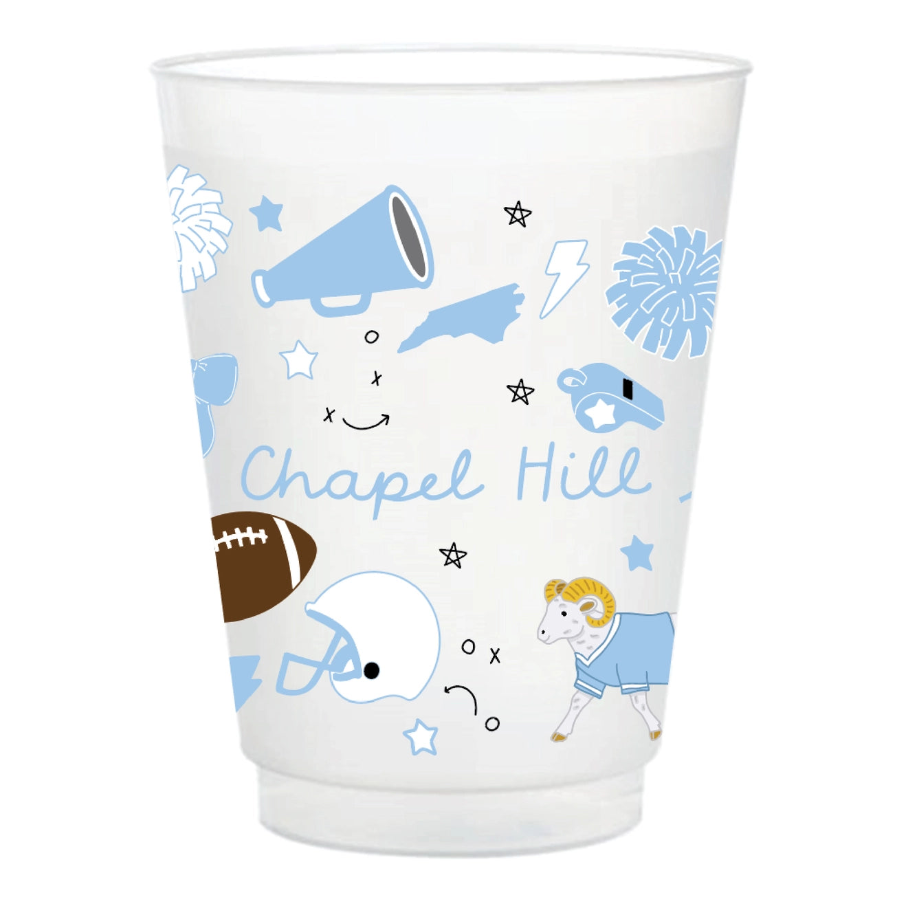 Chapel Hill Football Game Day 16oz Stadium Cups