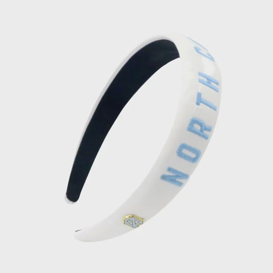 Thin North Carolina Tar Heels Embroidered Headband