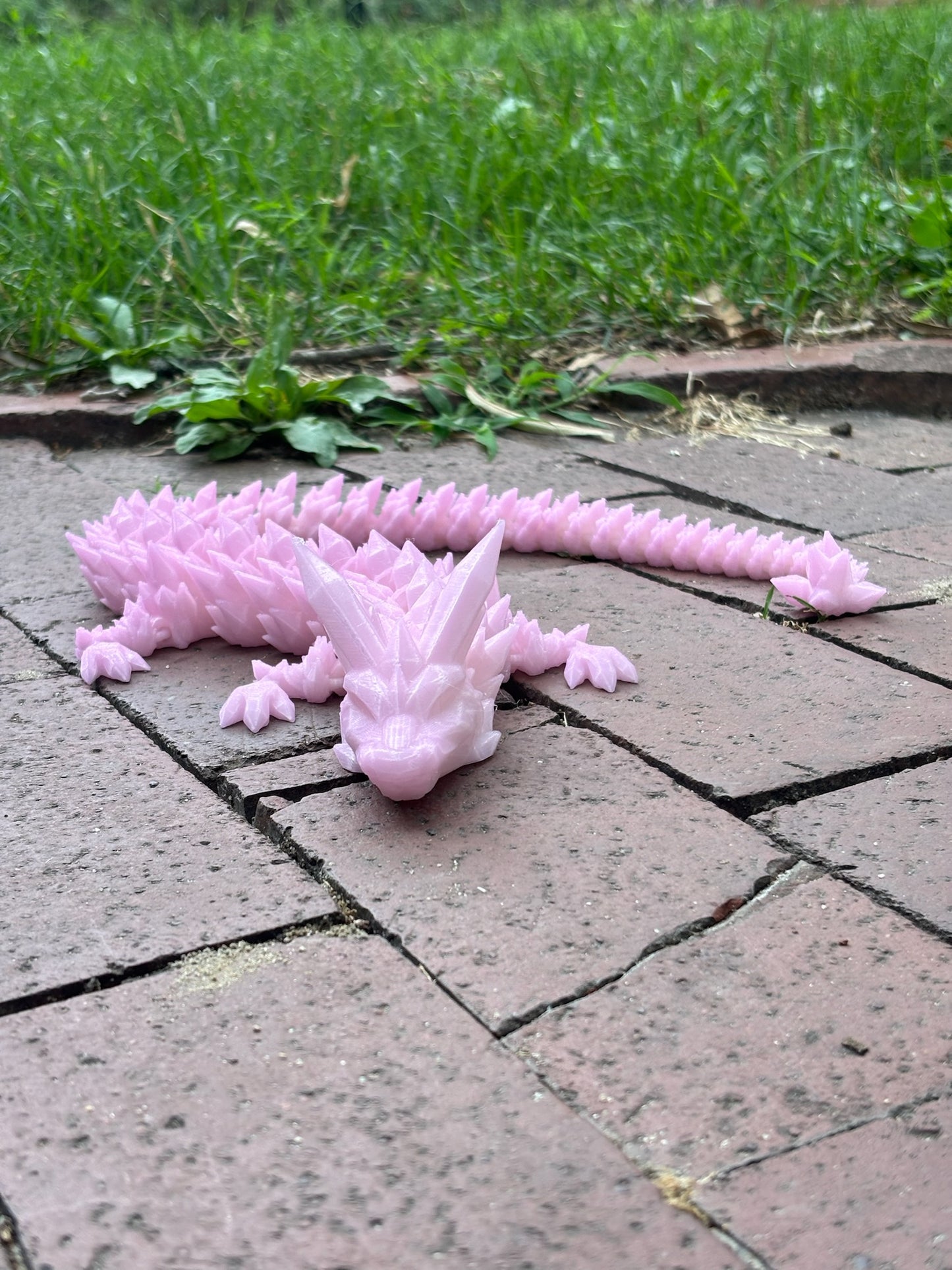 Large Sunlight Color Changing 3D Printed Dragon - Main View - Karma Train 3D Printing