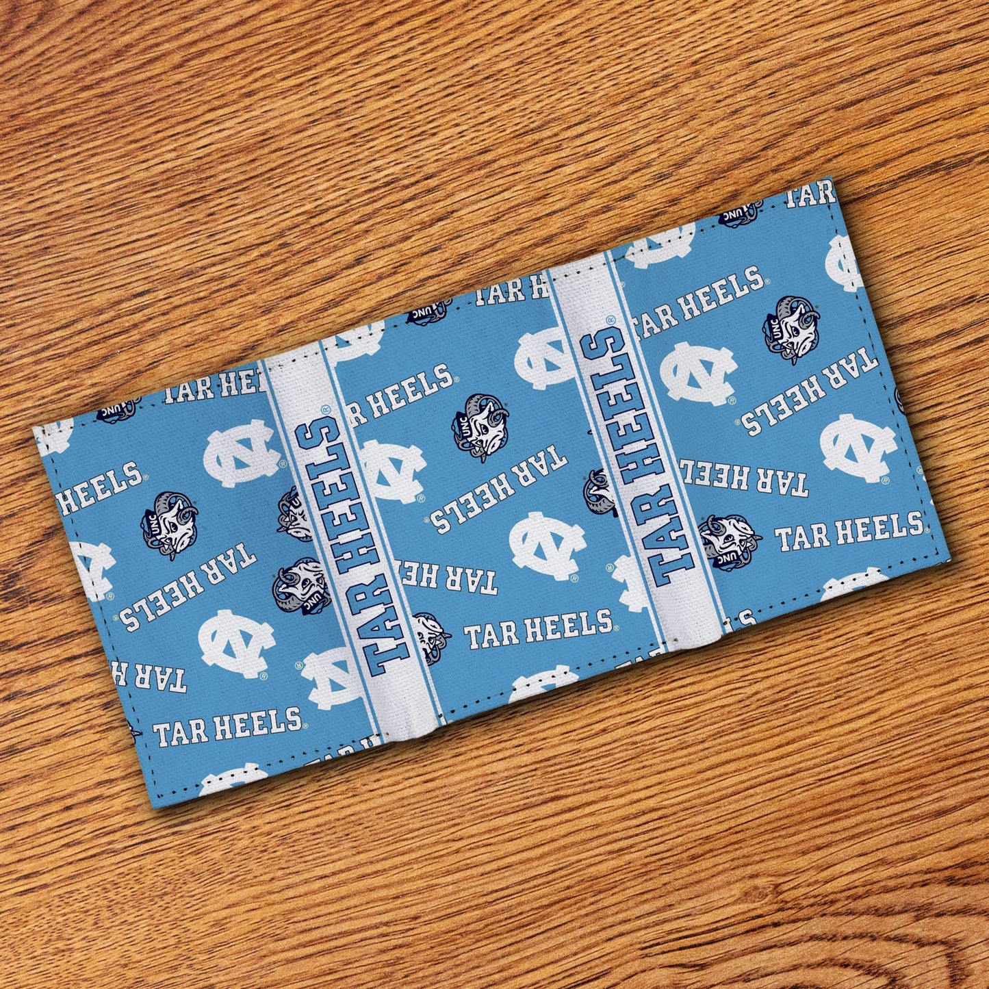 UNC Canvas Trifold Wallet - Main View - Rico Industries