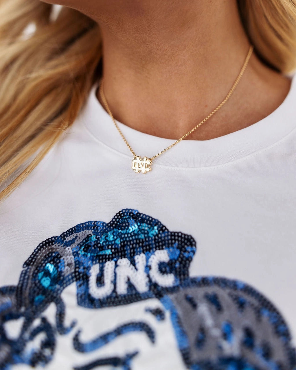 College Vault North Carolina Stud & Necklace Set