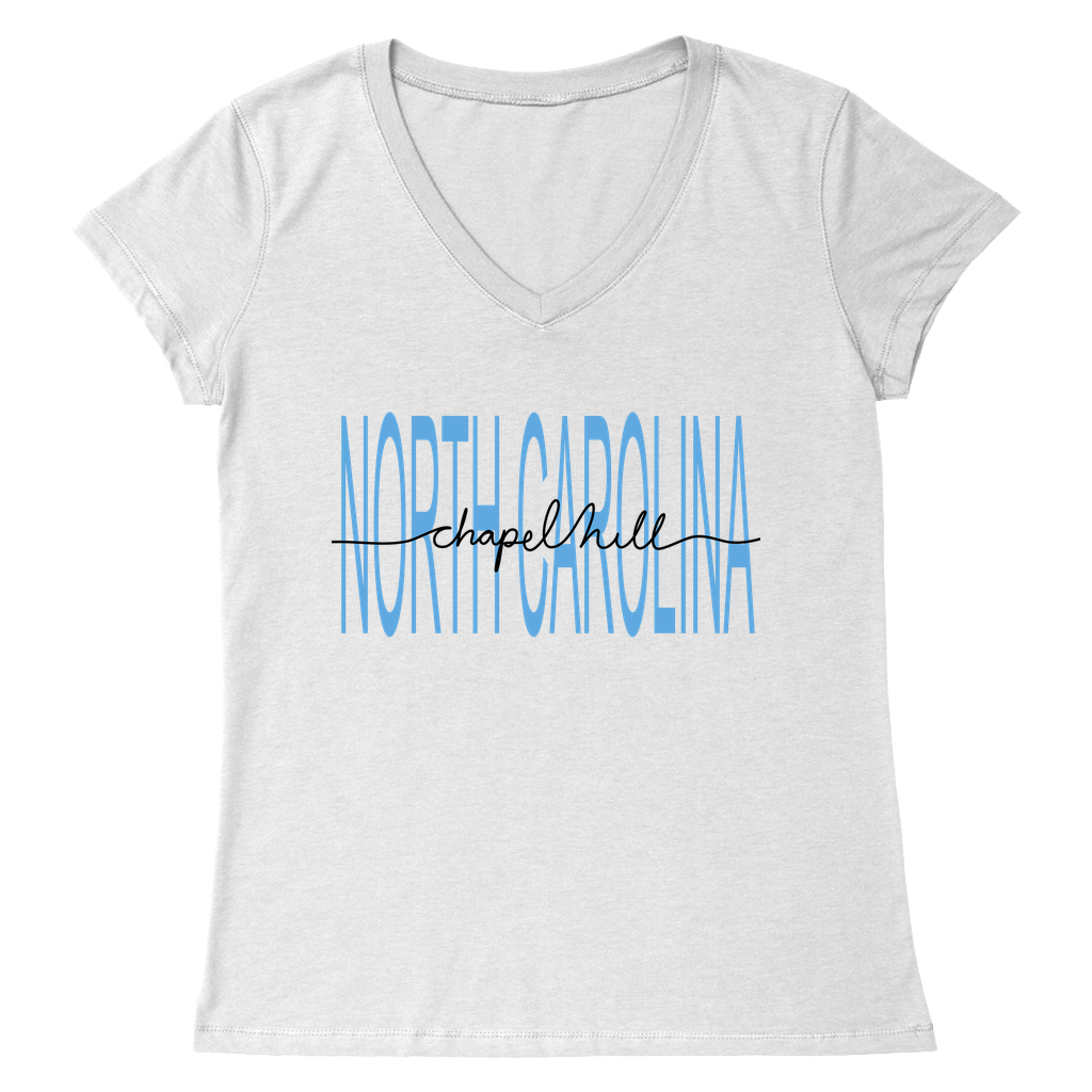 Chapel Hill North Carolina Women's V-Neck Top