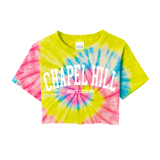 Rainbow Tie Dye Chapel Hill Crop Top
