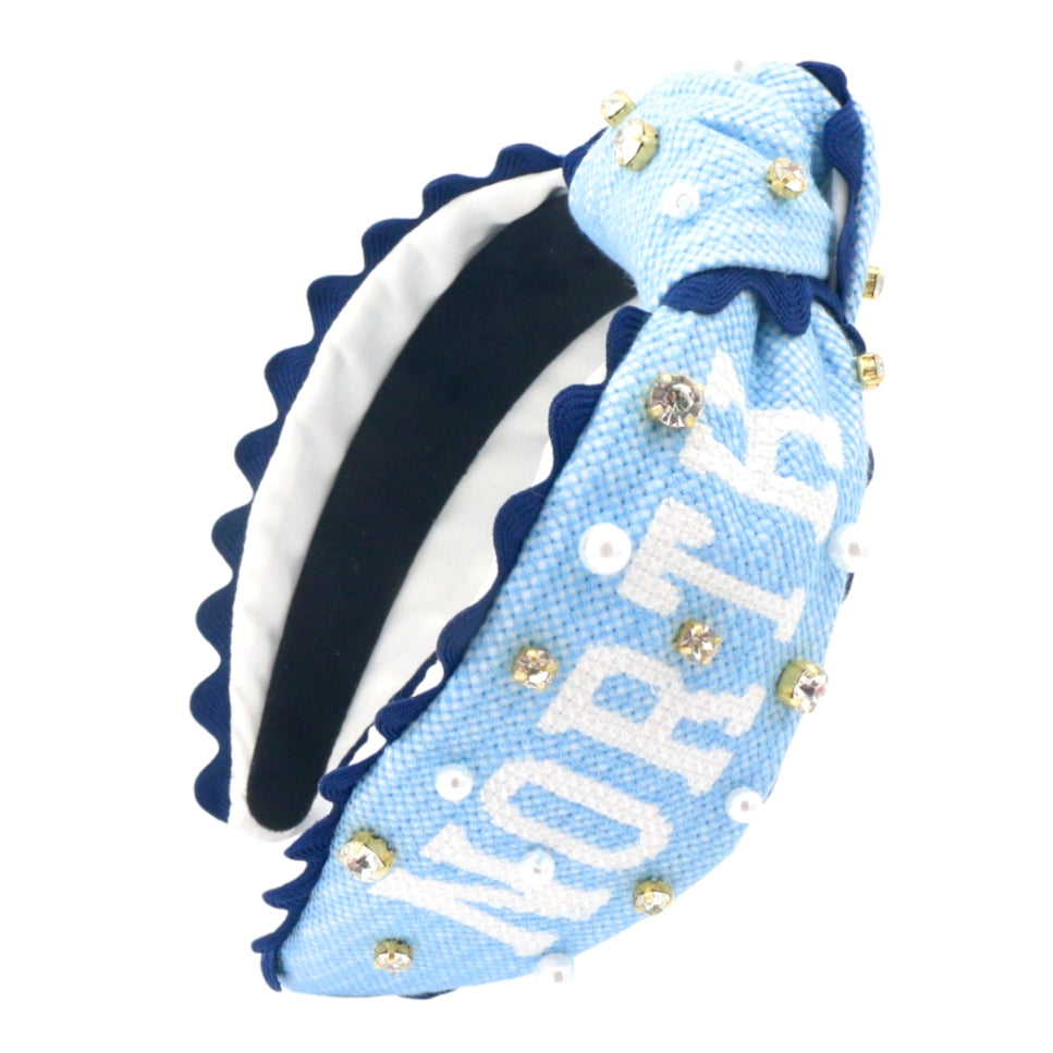 University of North Carolina Adult Cross Stitch Headband