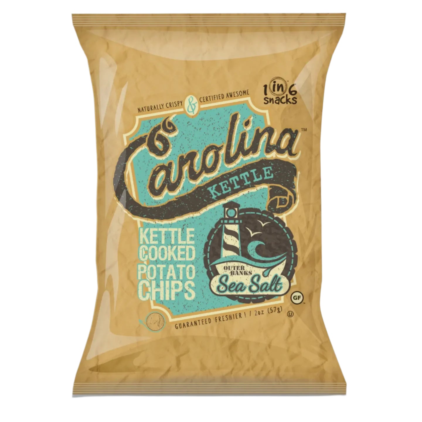 Sea Salt Carolina Kettle Chips - 2 oz Bag