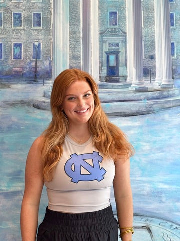 UNC Cropped Tank Top - Athletic Women's Carolina Tar Heels Midi Crop Tank