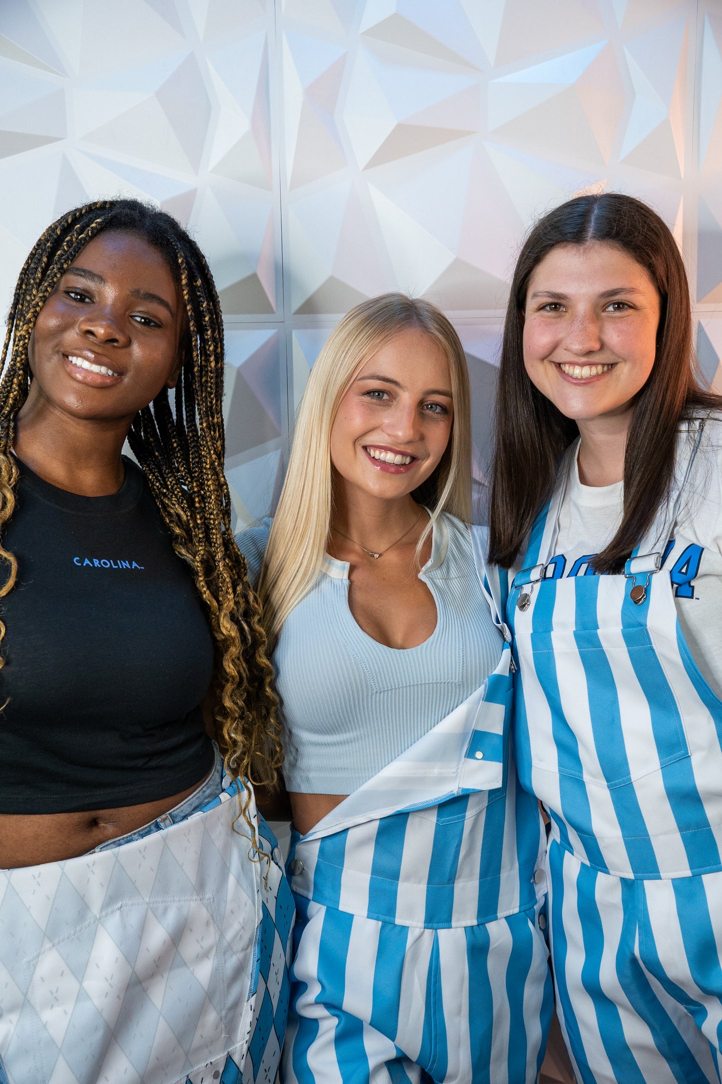 Carolina Blue and White Striped Overalls Viva La Fete