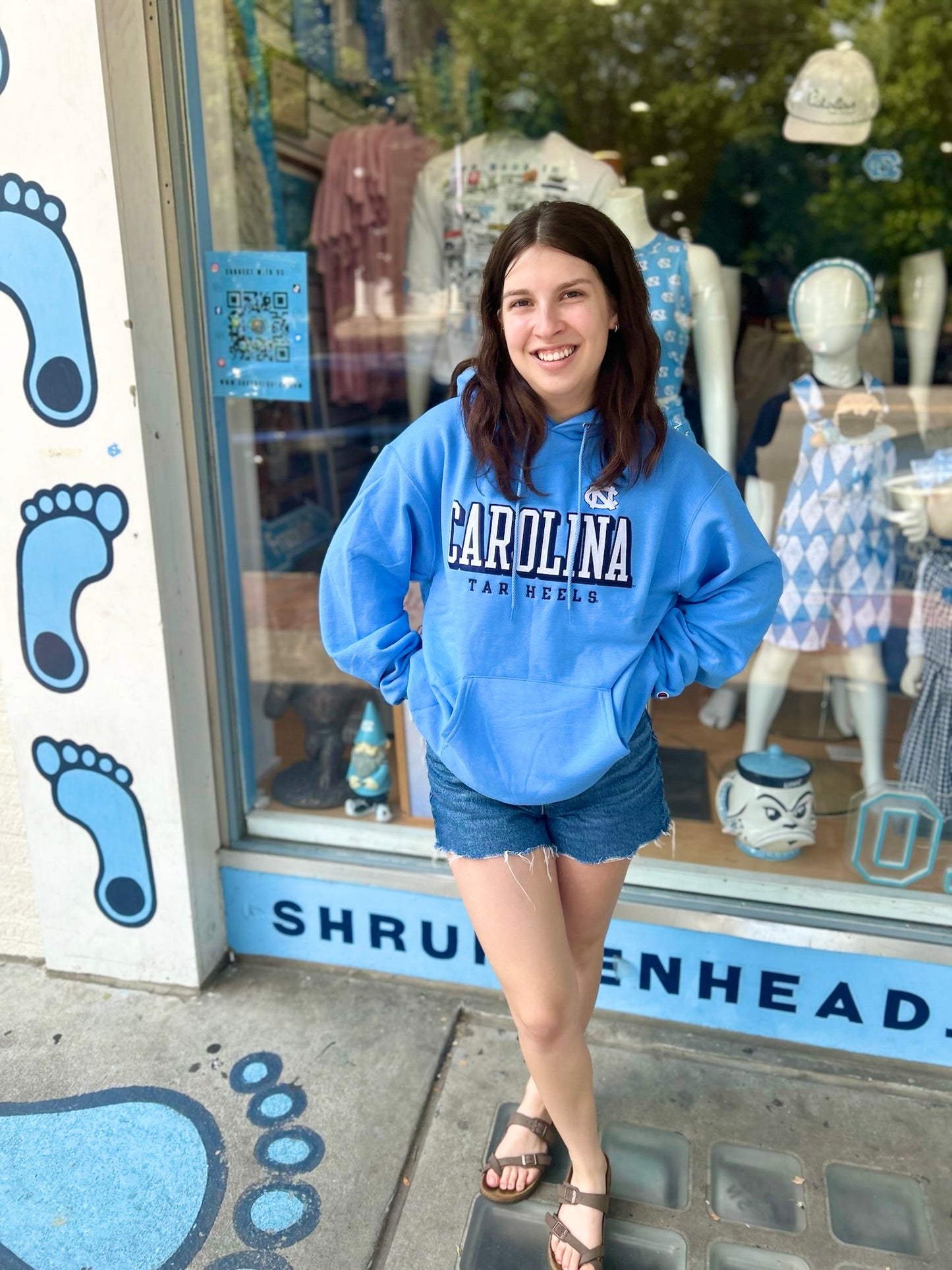 Carolina Tar Heels Embroidered Hoodie in Carolina Blue