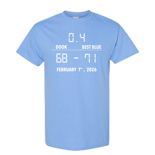 UNC BEAT DOOK .4 SECONDS T-SHIRT