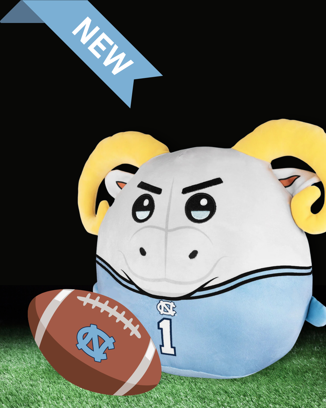 North Carolina Rameses Cloud Plushie 12"