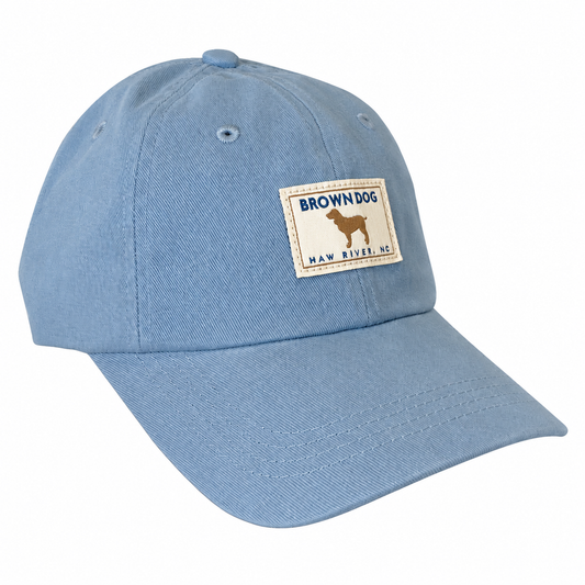 Blue Brown Dog Vintage Dad Cap