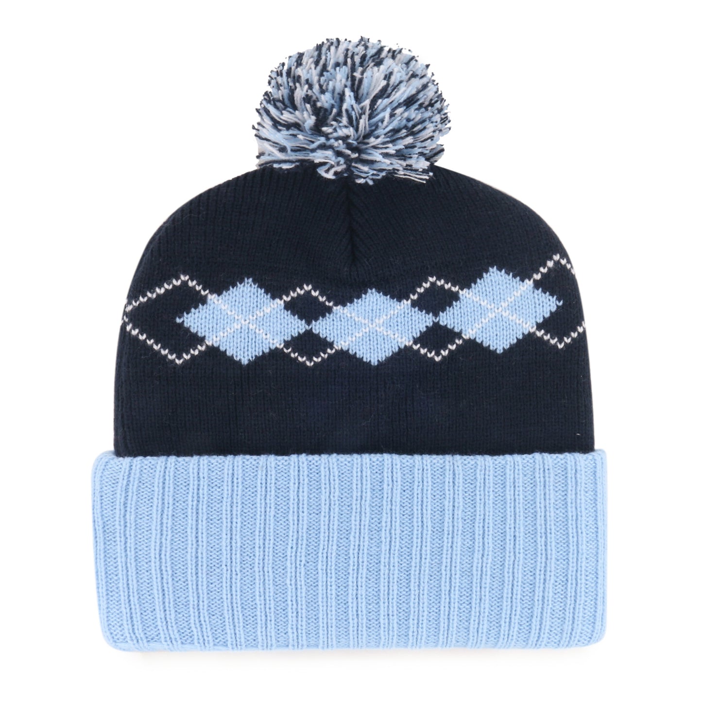 North Carolina Tar Heels UNC Navy Argyle 47 Cuff Winter Knit Hat
