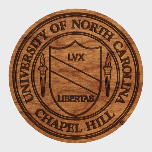 University of North Carolina Chapel Hill Seal Cherry Coaster
