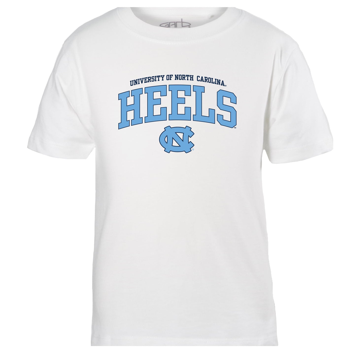 University of North Carolina Tar HEELS Kid's T-Shirt in White