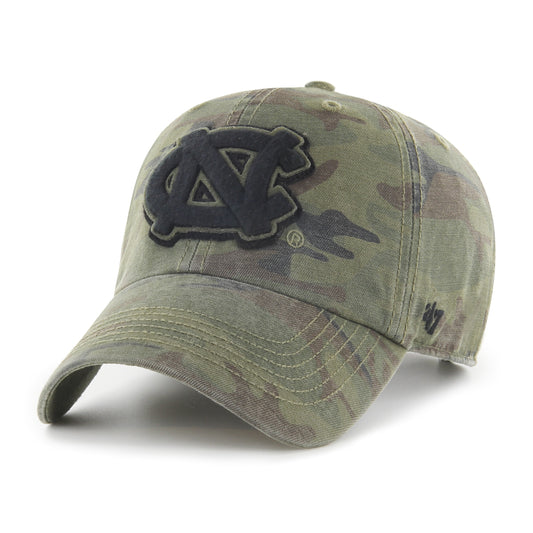 Carolina Tar Heels Green Camo Hat by 47" Brand