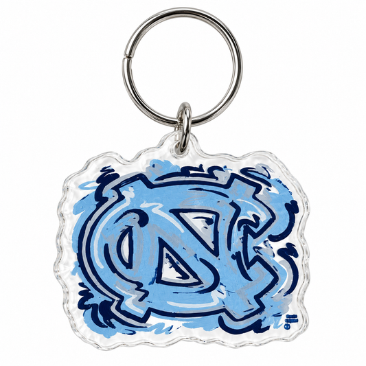 Interlock NC Acrylic Keychain