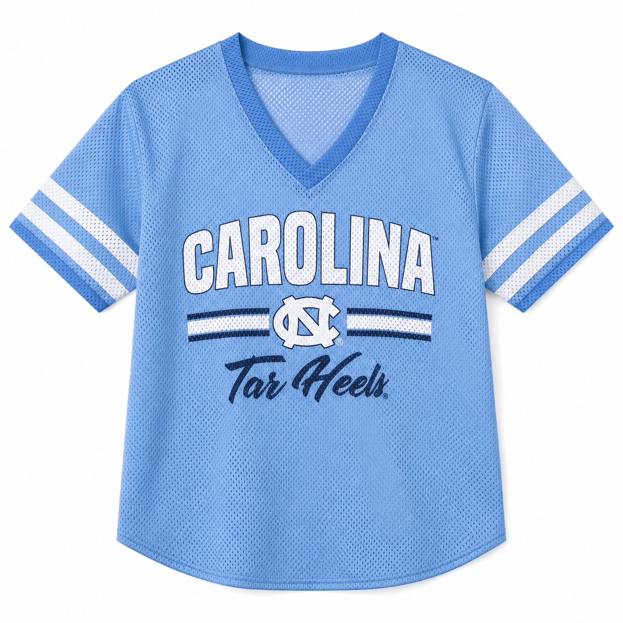 Carolina Tar Heels Women's Football Jersey V-Neck Top