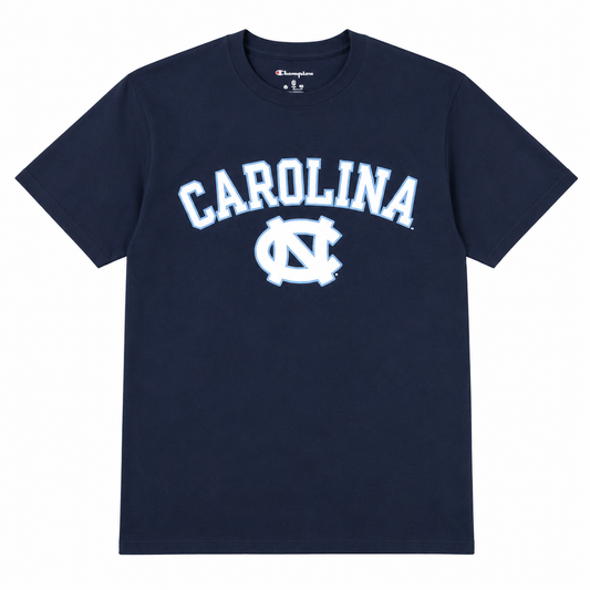 Tar Heels UNC Basic Navy Outline Tee by Champion