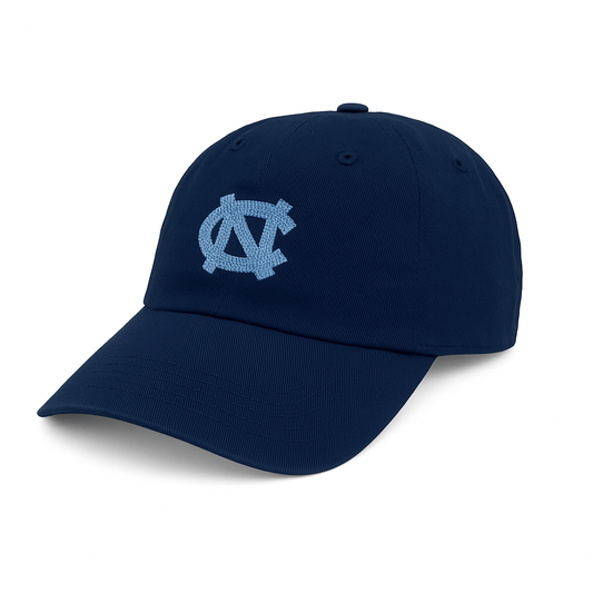 UNC Tar Heels Navy Needlepoint Smathers and Branson Hat