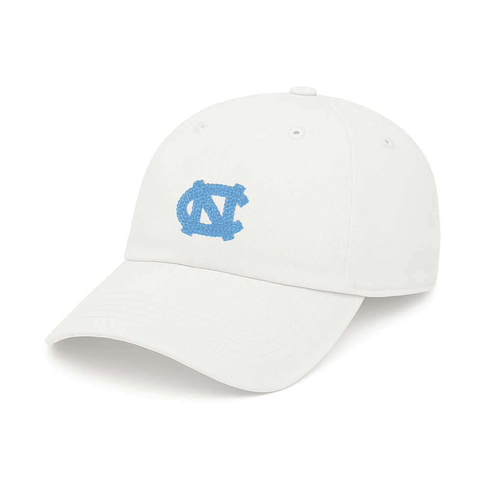 UNC Tar Heels White Needlepoint Smathers and Branson Hat