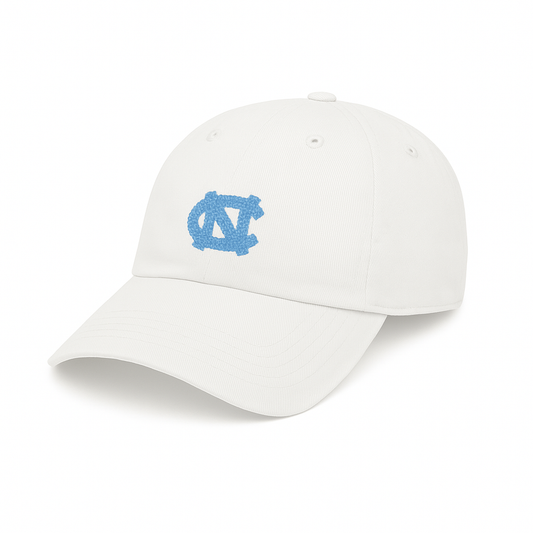 UNC Tar Heels White Needlepoint Smathers and Branson Hat