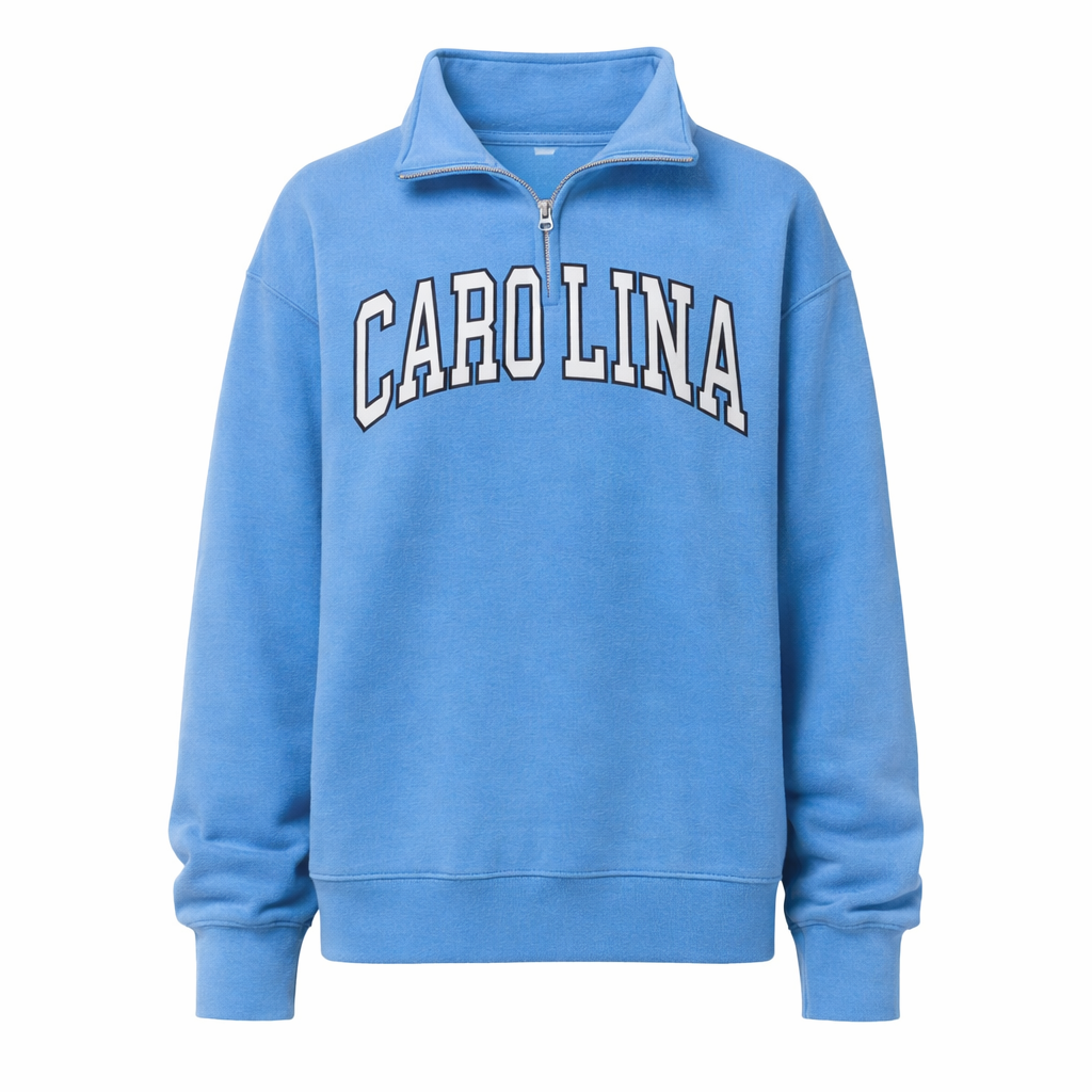 North Carolina Blue Women's 1/4 Zip Sweatshirt