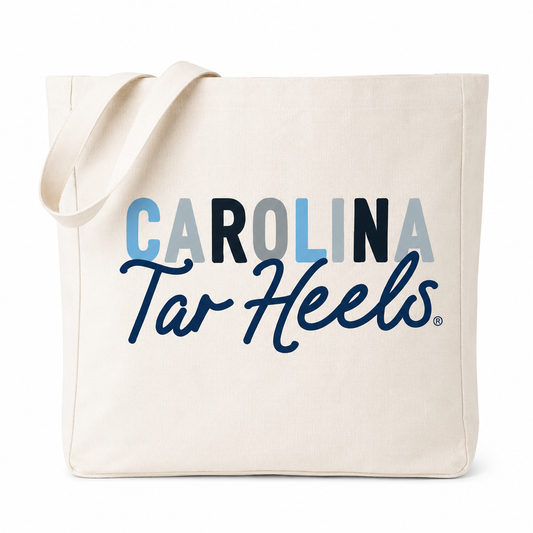 North Carolina Collegiate Tones Tote - Main View - Little Birdie Home