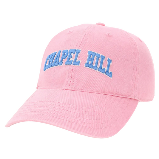 Chapel Hill North Carolina Adjustable Hat in Light Pink