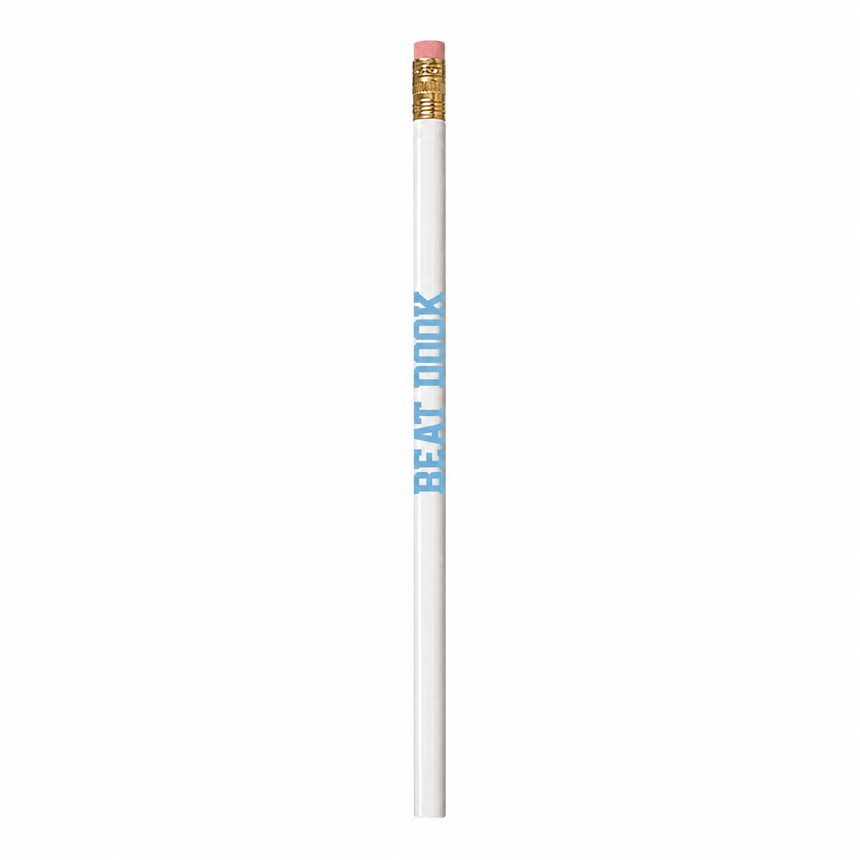 Beat Dook Pencil in White and Carolina Blue Single