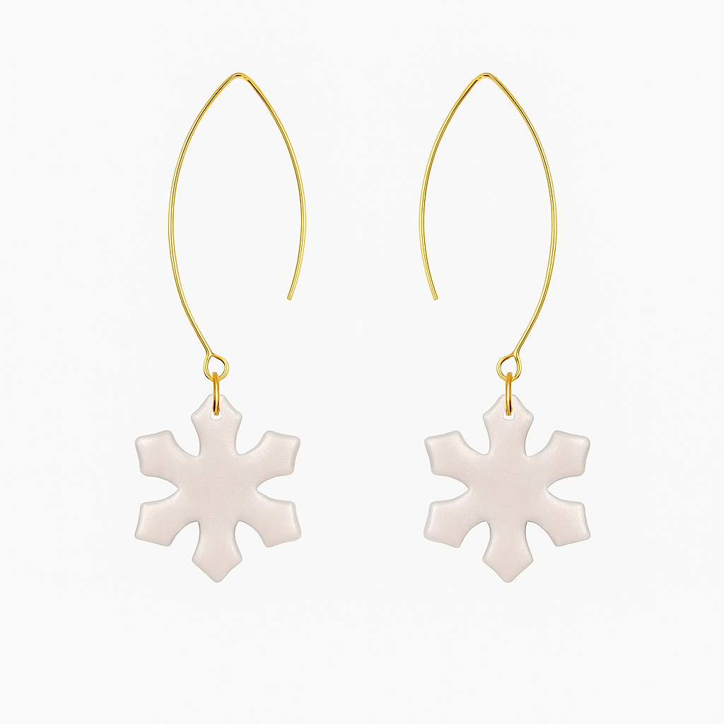 Snowflake Drop Earrings