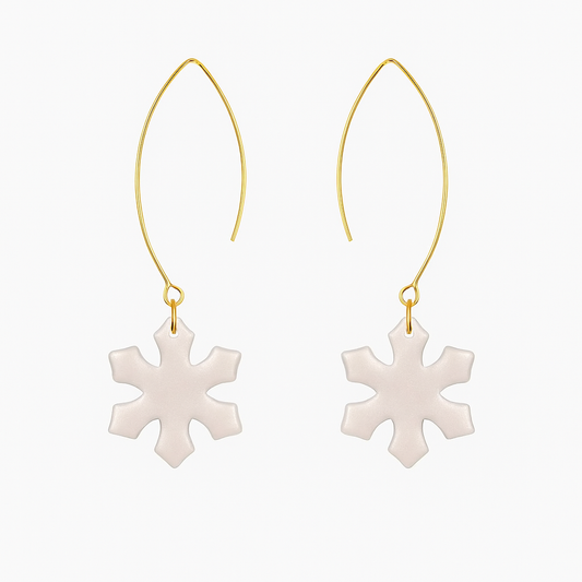 Snowflake Drop Earrings
