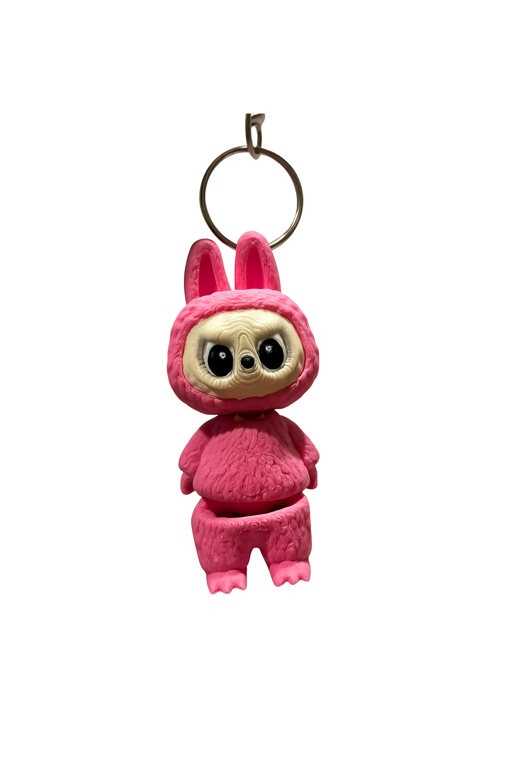 Pink Labubu 3D Printed Keychain